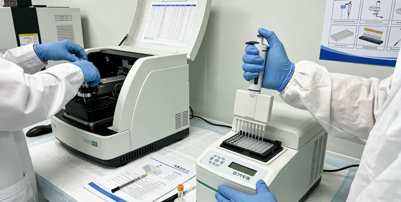 专业实验室进行基因测序分析工作