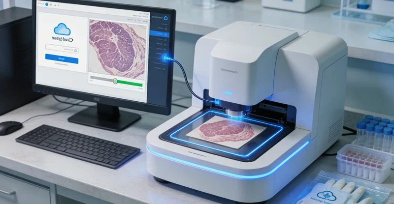 医生向患者解读甲状腺癌分子检测