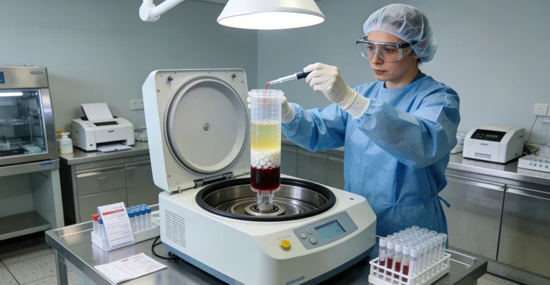 实验室遗传检测技术人员操作PC