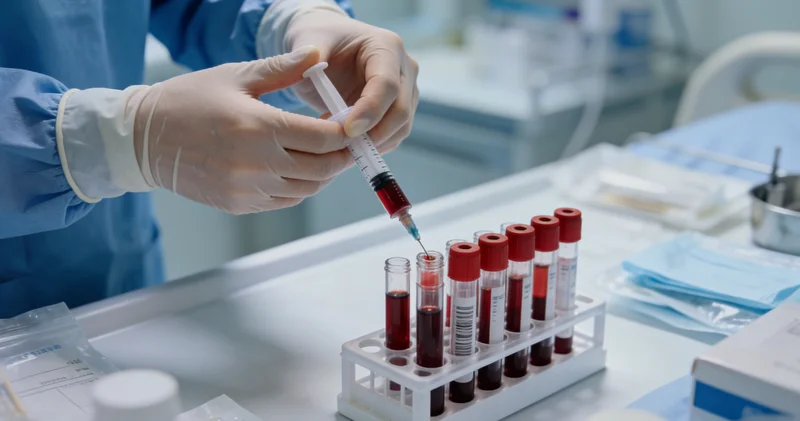 肿瘤组织与血液样本采集展示