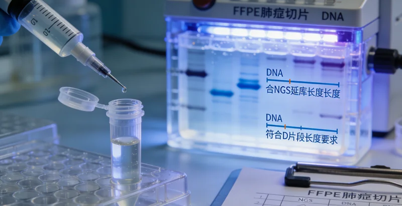 病理科处理肿瘤组织样本用于基因