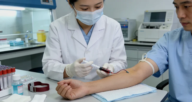 医生与女性进行遗传咨询沟通场景