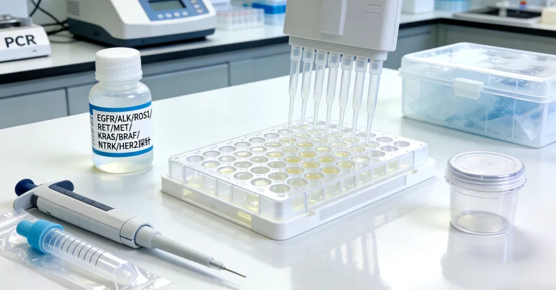 肺癌患者与医生讨论基因检测报告