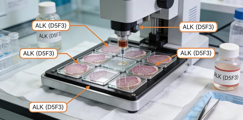 淋巴瘤基因检测病理切片在显微镜