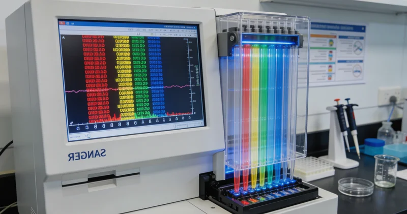电脑屏幕上显示的Sanger测