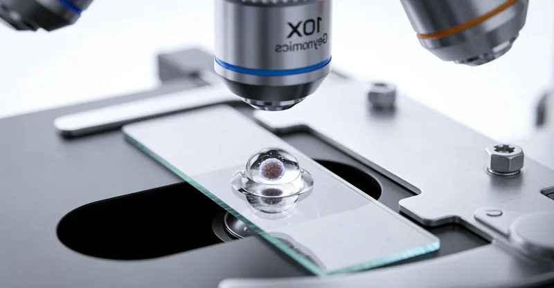 基因检测实验室中技术人员进行血