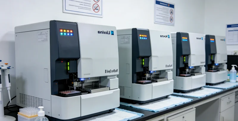 基因测序技术展示DNA双螺旋结