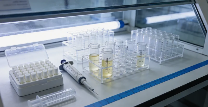 医生在诊室与患者讨论基因检测报