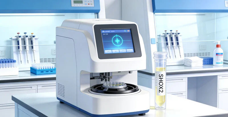 患者与医生共同查看肺癌基因检测