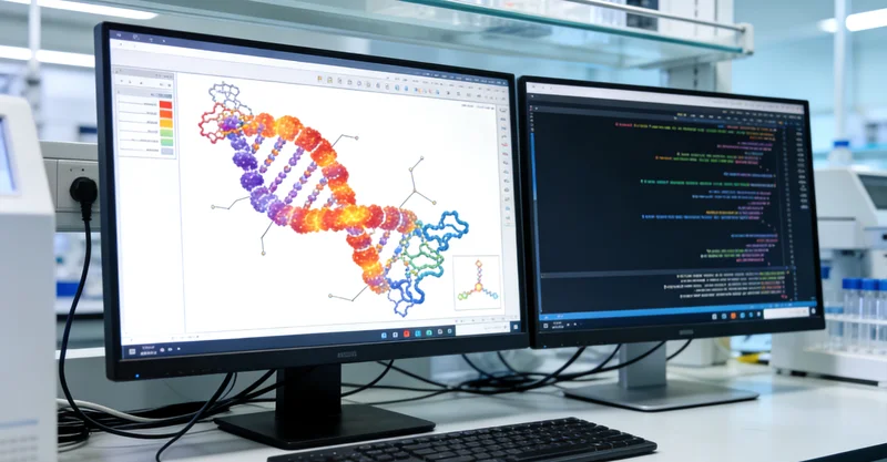 医生与患者家属共同查看基因检测