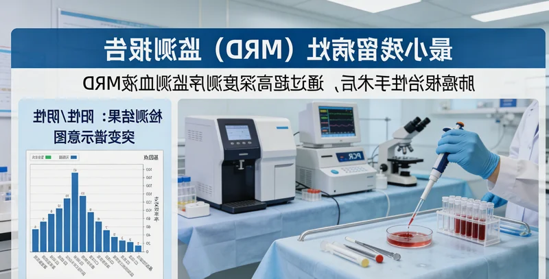 微小残留病灶检测示意图，展示正