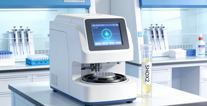 肺癌患者与医生共同查看基因检测