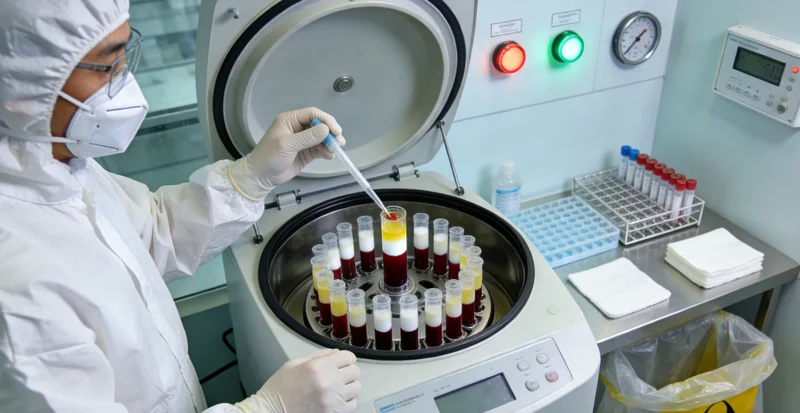 G6PD基因检测科学实验室内，