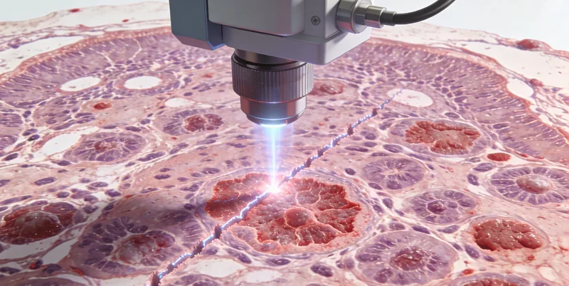 显微镜下PD-L1免疫组化染色