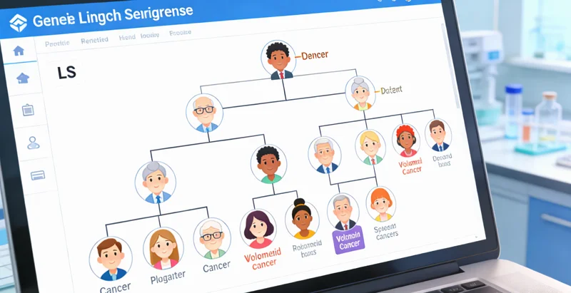 医生与女性患者进行遗传咨询沟通