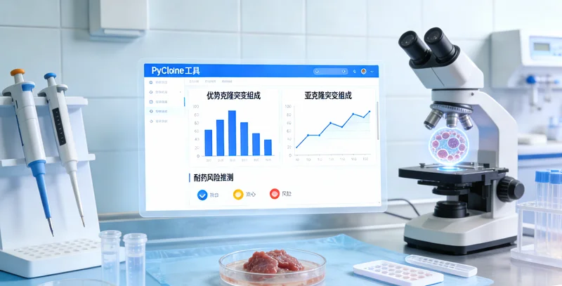 肿瘤组织突变丰度示意图：不同颜