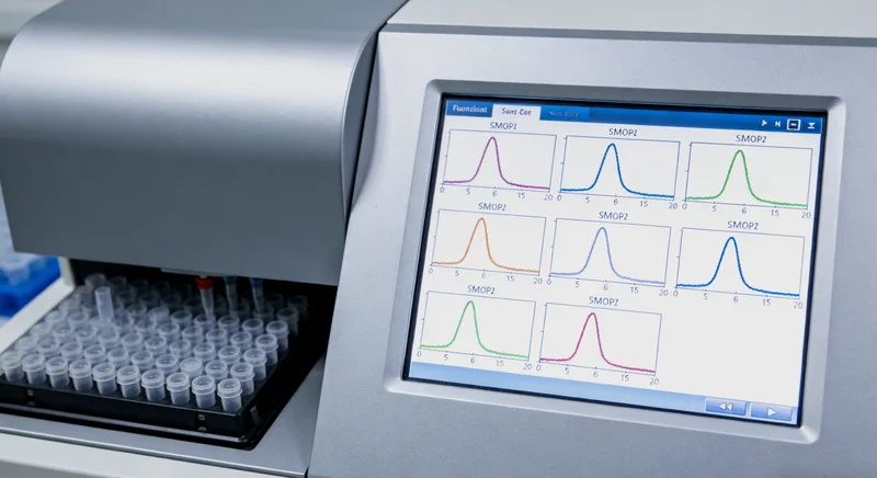 实验室进行实时荧光定量PCR检