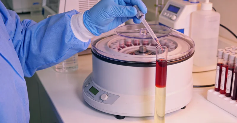 医护人员进行血液样本采集