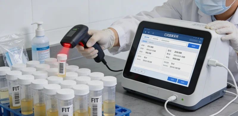 医生与患者及家属在诊室沟通基因