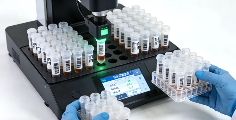 医生在诊室为患者解读基因检测报