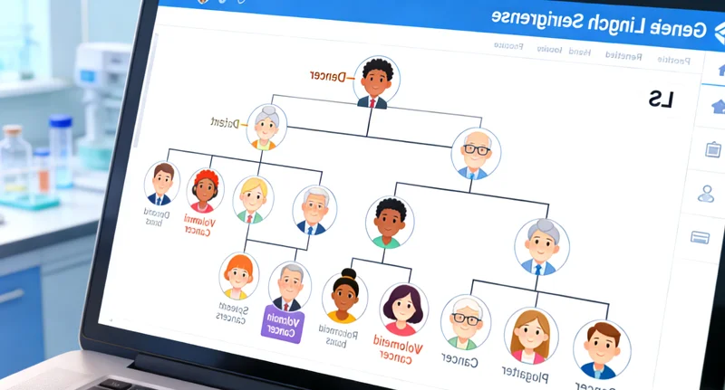 医生与患者家庭进行遗传咨询沟通