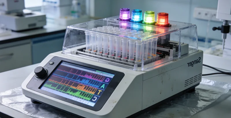 实验室进行基因测序或PCR检测