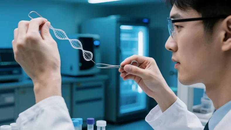 细胞内部显示路易小体堆积的艺术概念图