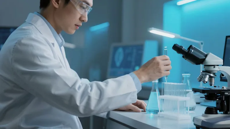 星形胶质细胞GFAP骨架网络示意图