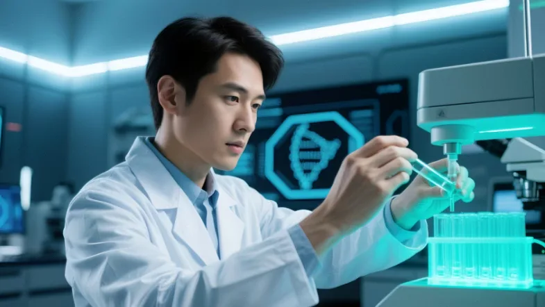 基因检测样本采集（唾液或血液）示意图