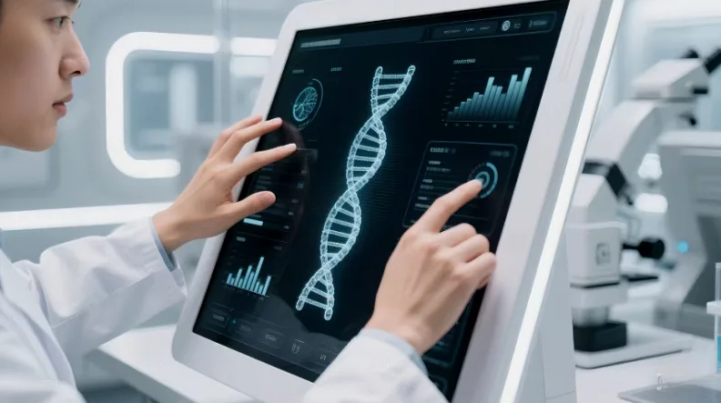 遗传咨询师与家庭成员沟通示意图