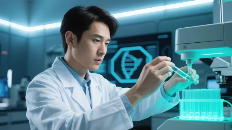 医生与家属进行检测前遗传咨询