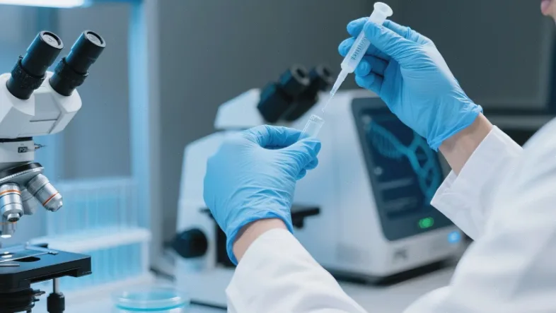 遗传咨询师与咨询者绘制家族谱系图