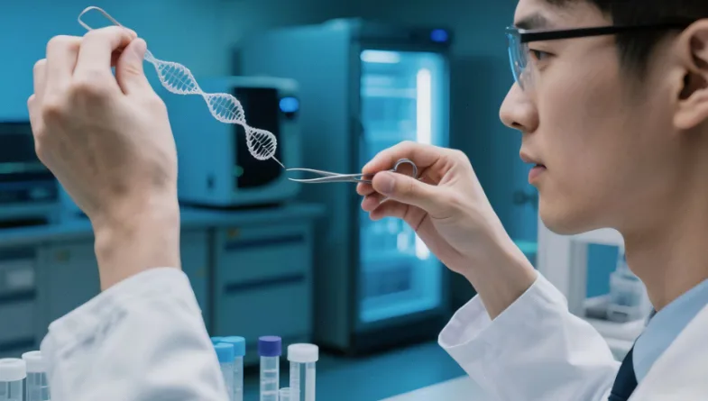 专业人员正在进行静脉血样本采集