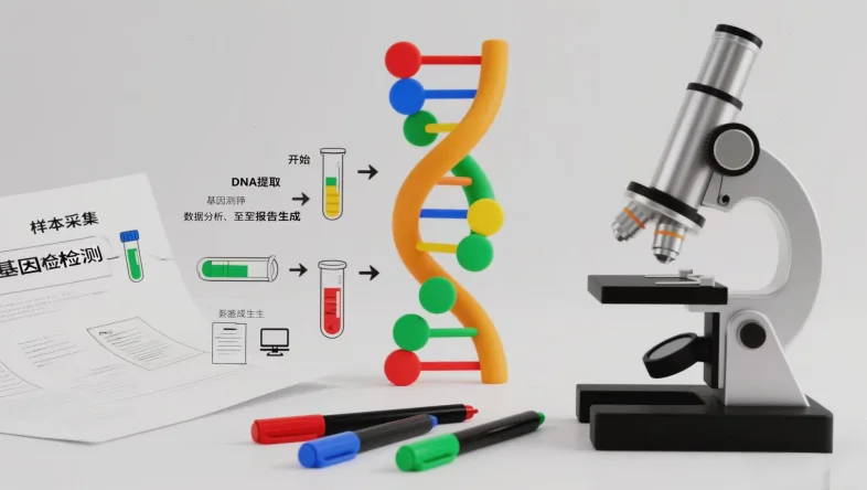 实验室技术人员进行DNA提取操作