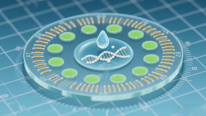 实验室人员正在操作自动化核酸提取仪。