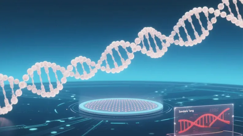 实验室人员处理血液样本提取DNA
