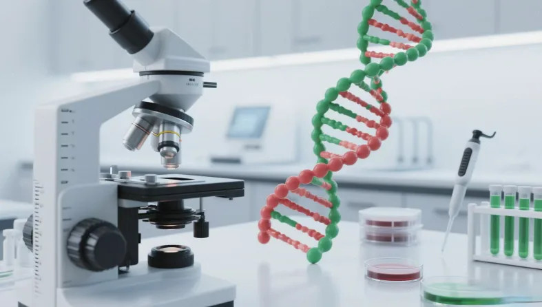 实验室人员正在进行DNA提取操作