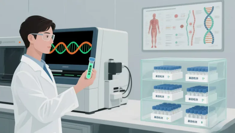 基因检测实验室样本处理与DNA提取场景