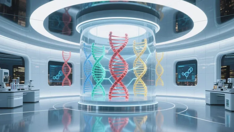 实验室技术人员进行DNA提取操作