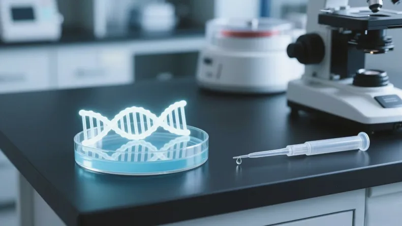 肺癌组织样本与血液样本对比示意图