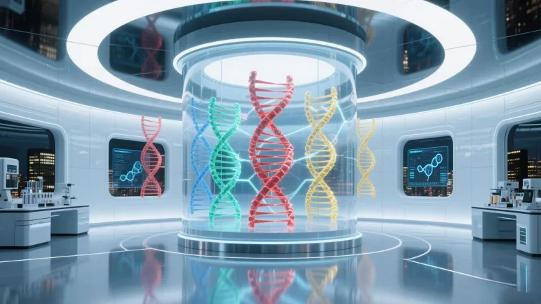 PCR技术循环扩增过程示意图